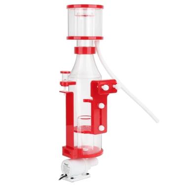 Imagem de hygger Escumadeira de proteína para aquários de água salgada com bomba cata-vento de 7 W, processador de filme de óleo de aquário com suspensão ajustável para tanque de recife de até 48-79 Gal, filtro