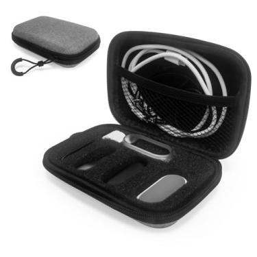 Imagem de Nimuw Estojo Plaud NotePin, resistente à água, portátil, leve, bolsa de armazenamento para todos os acessórios com cordão e espuma de organização, cinza