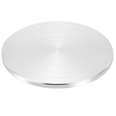 Imagem de PATIKIL Roda de esculpir, mesa giratória de argila de cerâmica de 30,5 cm de diâmetro para decoração de bolos, pintura, pulverização, projetos de artesanato