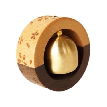 Imagem de Ｂｅｓｇａ Campainha de madeira para porta de entrada, campainha para abertura de porta, sinos pendurados, campainha para lojistas, para janela, casa de fazenda