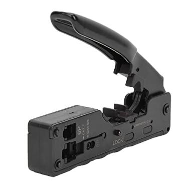 Imagem de Alicate de Crimpagem de Conector RJ, Design Ergonômico e Confortável, Aço de, Terminação de Fio Rápida e Segura, Adequado para Conectores 6P e 8P, Crimpagem Manual
