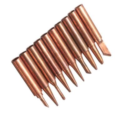 Imagem de 10 peças de ponta de solda de cobre puro 900 m, conexões de estações de solda para solda em baixa temperatura