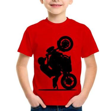 Imagem de Camiseta Infantil Moto Grau XJ6 - Foca na Moda, Vermelho, 12