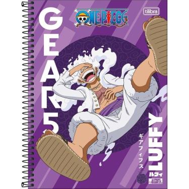 Imagem de Caderno Universitário One Piece Tilibra Capa Dura Espiral - 1 Matéria 80 Folhas Roxo