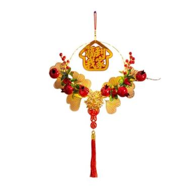 Imagem de shamjina de ano novo 2025, decoração de ano novo chinês, porta frontal, pingente, 2025, guirlanda para atividades ao ar livre, fazenda, celebração, Style a