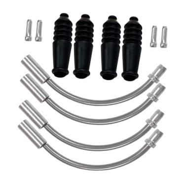 Imagem de menolana Tubo da guia do cabo de macarrão de freio de bicicleta, botas de borracha, tubo de dobra para pilotagem, bicicleta