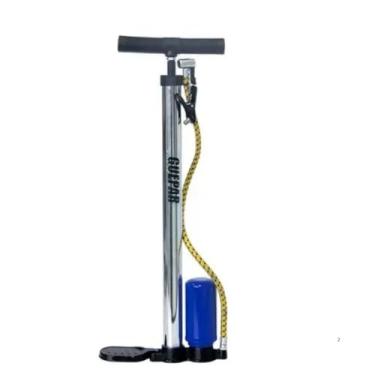 Imagem de Bomba de Ar P/encher pneu moto carro bicicleta,bola de futbool, boia, colchão inflavel Manual 40cm, Profissional, 100psi