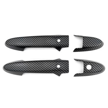 Imagem de Dakitita Compatível com Honda HRV HR-V 2016 2017 2018 2019 2020 2021 2022 Acessórios exteriores maçaneta da porta dianteira guarnição ABS decoração tampas protetoras contra arranhões (cor padrão de