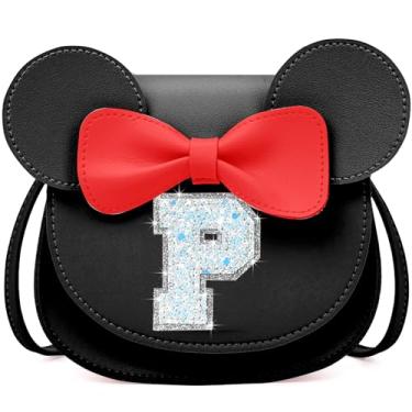 Imagem de Presentes de aniversário para meninas pequenas, presentes para meninas pequenas, bolsa de mão com mouse e carteira infantil para meninas, Preto