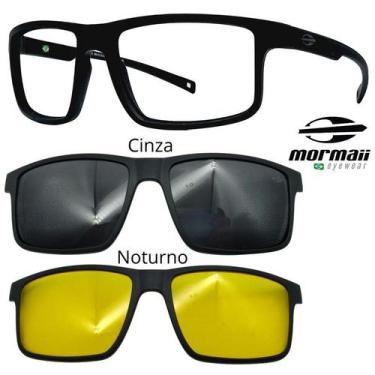 Imagem de Oculos Mormaii 6127 Swap 5 A14 Com 2 Clipons Cinza e Noturno, A14