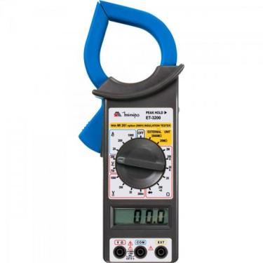 Imagem de Alicate Amperimetro Digital ET-3200 AZUL/PRETO Minipa