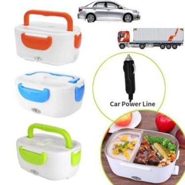 Imagem de Marmita Elétrica Lancheira Portátil 12V Bivolt Uber caminhão Recipient