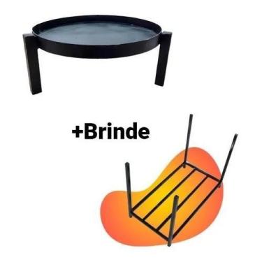 Imagem de Lareira Externa Braseiro + Brinde Porta Lenha - Bernardes