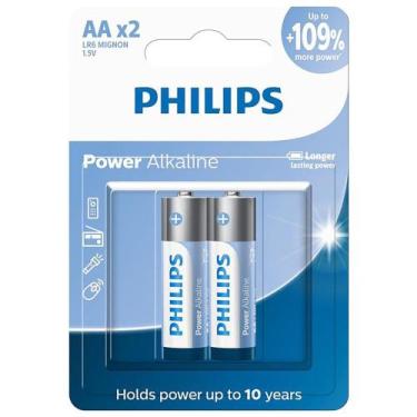 Imagem de Pilhas alcalinas aa philips blister com 2 unidades lr6p2b/59