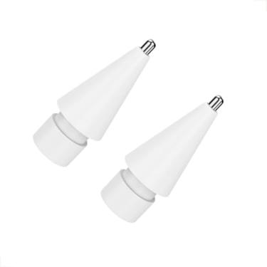 Imagem de Kit 2 Pontas Caneta App Pencil Para Geração 1 e 2 Ipad Fina - JCBILU