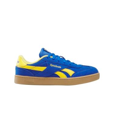 Imagem de Reebok Tênis infantil unissex Club C Revenge, Azul digital/amarelo ácido solar/gengiva, 17