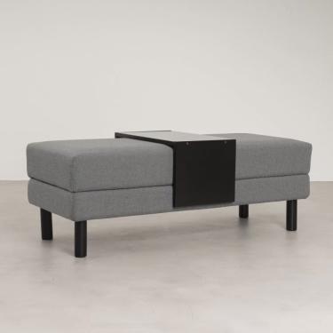 Imagem de Conjunto Puff Bau 120cm e Bandeja AntúrioCabecasa Madeiramadeira