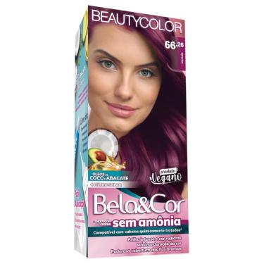 Imagem de Tintura Creme Bela&Cor 66.26 Marsala sem Amônia