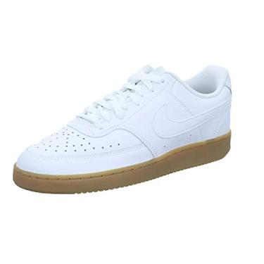 Imagem de Nike Tênis de corrida feminino Court Vision Lo, 38, Branco/Branco/Photon Dust/Gum Castanho Claro, 45