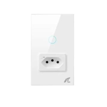 Imagem de Interruptor Inteligente Com Tomada Smart Wi-fi Google Alexa - jwsmart,