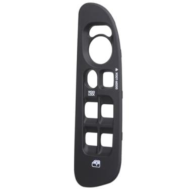 Imagem de AiYiGu Tampa do interruptor de controle da janela lateral do motorista, acabamento do painel do interruptor de porta compatível com 02 03 04 05 06 07 08 09 Dodge Ram 1500 2500 3500, preto