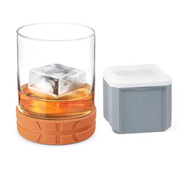 Imagem de Copo de Basquete Final Touch All-Star Whiskey/Cocktail com Molde de Gelo Quadrado