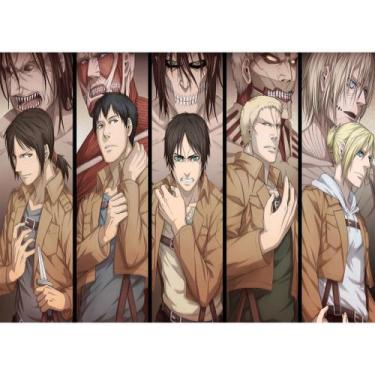 Imagem de Mouse Pad Attack on Titan Eren Yeager Armin Ymir Annie Leonhart Mikasa