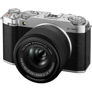 Imagem de Câmera mirrorless Fujifilm X-M5 com lente 15-45mm (PRATA)