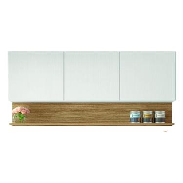 Imagem de Armário Aéreo de Cozinha 3 Portas com Nicho 1,50m Line Kit`s Paraná