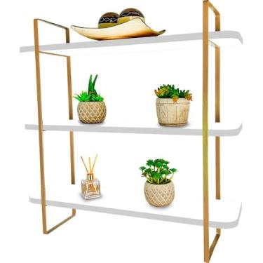 Imagem de Prateleira Nicho De Parede Tripla SLIM Modelo Industrial Decoração Sala Quarto