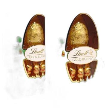 Imagem de Kit 2 Ovos De Páscoa Com Coelhos De Chocolate, Lindt, 125G