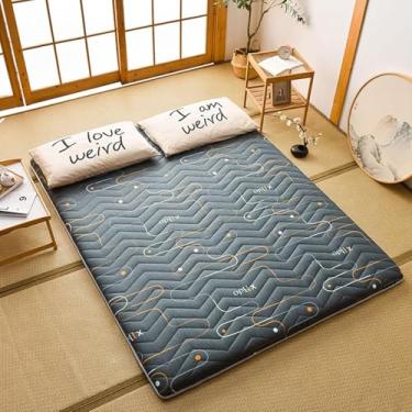 Imagem de Futon Colchão Engrossar Colchão De Chão Macio Dobrável Colchão Portátil Tatami Mat Para Hóspedes Dormitórios Camping Sofá Espreguiçadeiras, 003, 5, 90 * 200CM