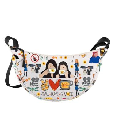 Imagem de LEVLO Bolsa tiracolo Gilmore Luke's Fans Gift Peace Love Luke's Shoulder Bag Lorelai & Rory Merch, Bolsa Luke's Jz, Bolsa tiracolo