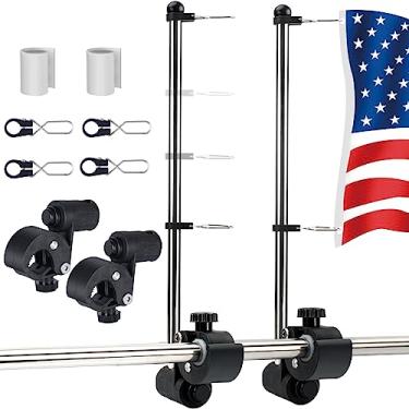 Imagem de Bastão de púlpito de barco de aço inoxidável, 2 peças (2 - 3,5 cm), mastro de bandeira marinha para iate de barco (2)