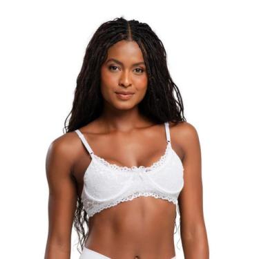 Imagem de Sutiã de Renda Sem Bojo Forrado Meia Taça Mari - 3K LINGERIE, GG, Rose