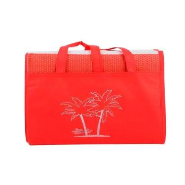 Imagem de Esteira Bolsa Alça De Praia Piscina Impermeável Cor:Vermelho - Innovar