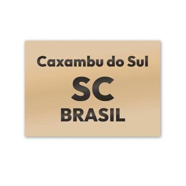 Imagem de Imã de Geladeira Caxambu do Sul SC MDF 8x5