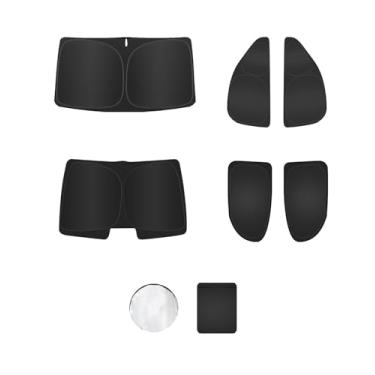 Imagem de 6 peças de persianas para Toyota Corolla (2014-2018) Acessórios – Cobertura total para janelas laterais, triangular traseiro e para-brisa – Proteção UV e privacidade para acampamento, cochilo