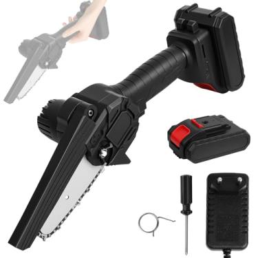 Imagem de Mini Serra 450W, 37.5 * 11.5CM, 3000 Rotações/Minuto, Motoserra à com Autonomia, Mini Serra Eletrica Sem Portatil, Motosserra Elétrica Portátil, Serra Motosserra Elétrica Portátil Recarregável