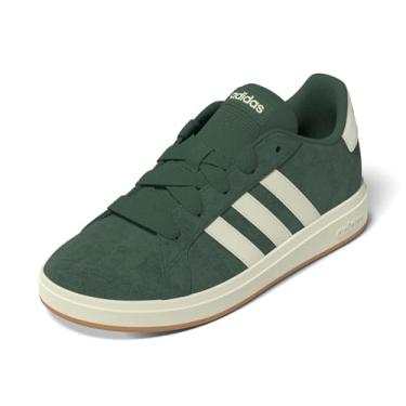Imagem de adidas Tênis infantil Grand Court 00s, Verde universitário/branco fora/chiclete, 21