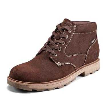 Imagem de Rockport Bota masculina Seamus impermeável no tornozelo, Camurça marrom escuro, 43