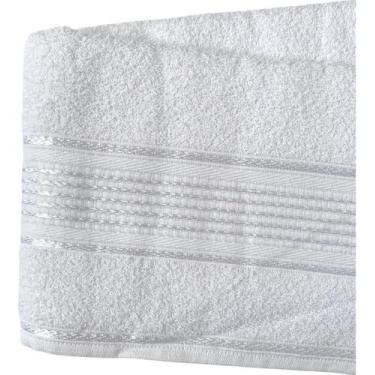 Imagem de Toalha De Rosto Extra Macia Grande Algodão 45cmx68cm Appel, Branco