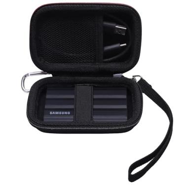 Imagem de XANAD Capa rígida para Samsung T7/T9 / T7 Shield / T7 Touch 250GB 500GB 1TB 2TB 4TB State Drive, preta