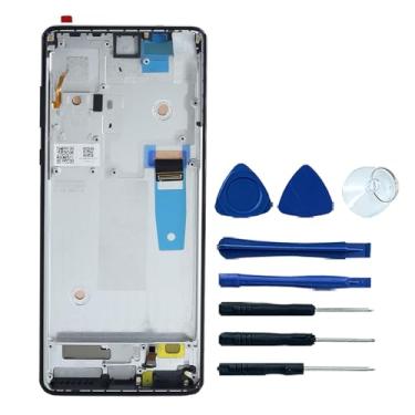 Imagem de Ygpmoiki Tela sensível ao toque Edge Plus 2020 LCD de substituição com moldura para Motorola Moto Edge Plus 2020 5G XT2061-1 XT2061-3 16.8 cm