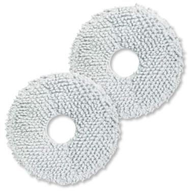 Imagem de Kit 2 Refil Mop Pano Esfregão Compatível Com Robô Aspirador Modelos X10+/X10 Plus, X20+/X20 Plus, S10+/S10 Plus E S20+/S20 Plus, Alta Durabilidade E Eficiência – DAZZELI