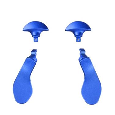 Imagem de Dogxiong 4 Peças De Controles Borda Para Ps5 Dualsense Edge, Botão Traseiro Metal (Azul)