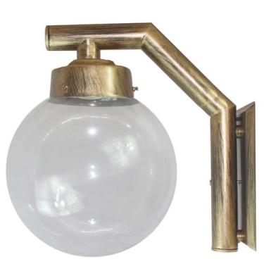 Imagem de Arandela Solarium 215 Externa/Interna com Globo de Vidro Transparente 