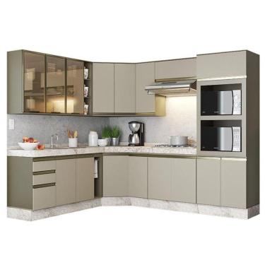 Imagem de Cozinha Completa Canto Oblíquo 11 Peças Connect Duna-cristal - Móveis Henn Duna-cristal