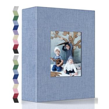 Imagem de popotop Álbum De Fotos 4X6 - 200 Álbuns Com Bolsos Horizontais, Capa Linho Para Família, Casamento, Aniversário, Férias Bebê