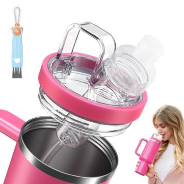 Imagem de Adaptador de copo compatível com cartuchos Stanley and Flavors | Ajuste direto, silicone à prova de vazamento de grau alimentício | Serve para copos Stanley Quencher H2.0 de 1,134 g e 1,8 g